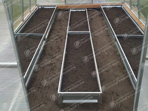 Грядки в теплицу «Усиленные» оцинкованные (высота 15 см) — изображение 1